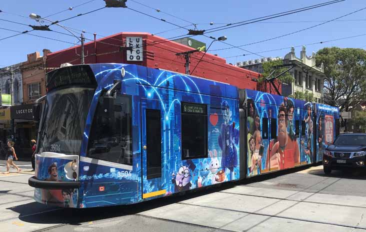 Yarra Trams Combino Ralph breaks the internet 3504